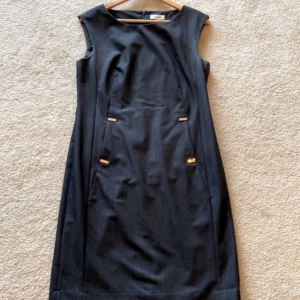 Calvin Klein dark gray dress